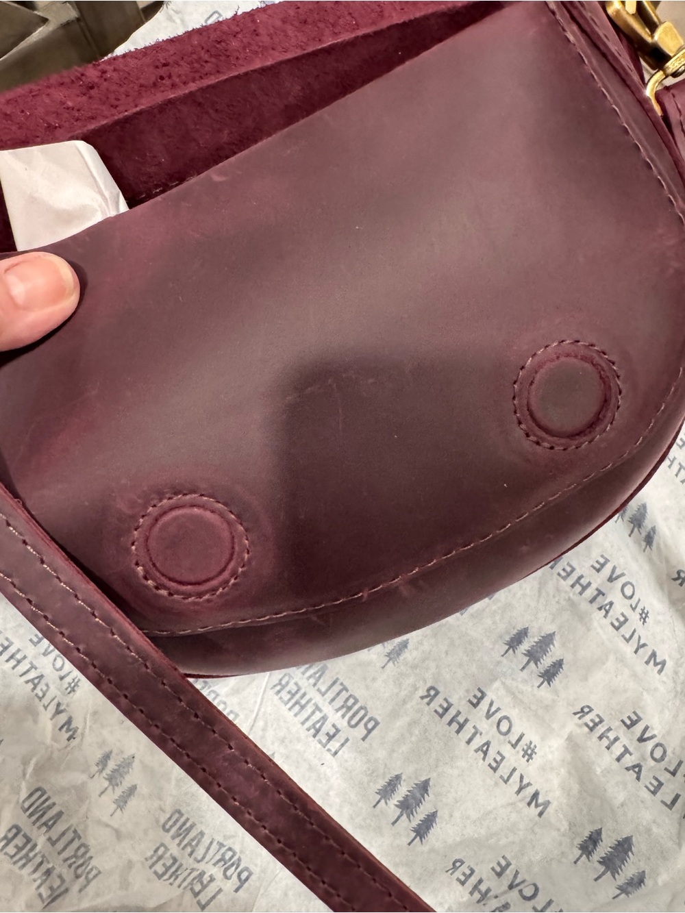 Portland Leather Larkspur Small Monaco Crossbody - Picture 7 of 8